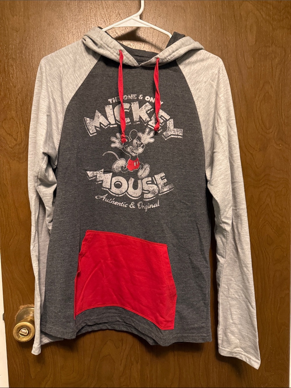 Disney the One and Only Mickey Mouse Raglan Hoodie - M